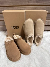 UGG W Classic Micro 1173891 Sand Suede Women's Mini Ankle Boots – New