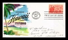 US COVER HAWAII STATEHOOD AIR MAIL FDC SCOTT C55 FLUEGEL CACHET