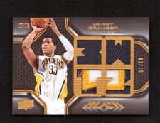 2008-09 Upper Deck Black Danny Granger Quad Jersey Patch Gold 02/15