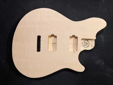 Wolfgang type Guitar Body, US MADE, FLAME veneer, #21-524
