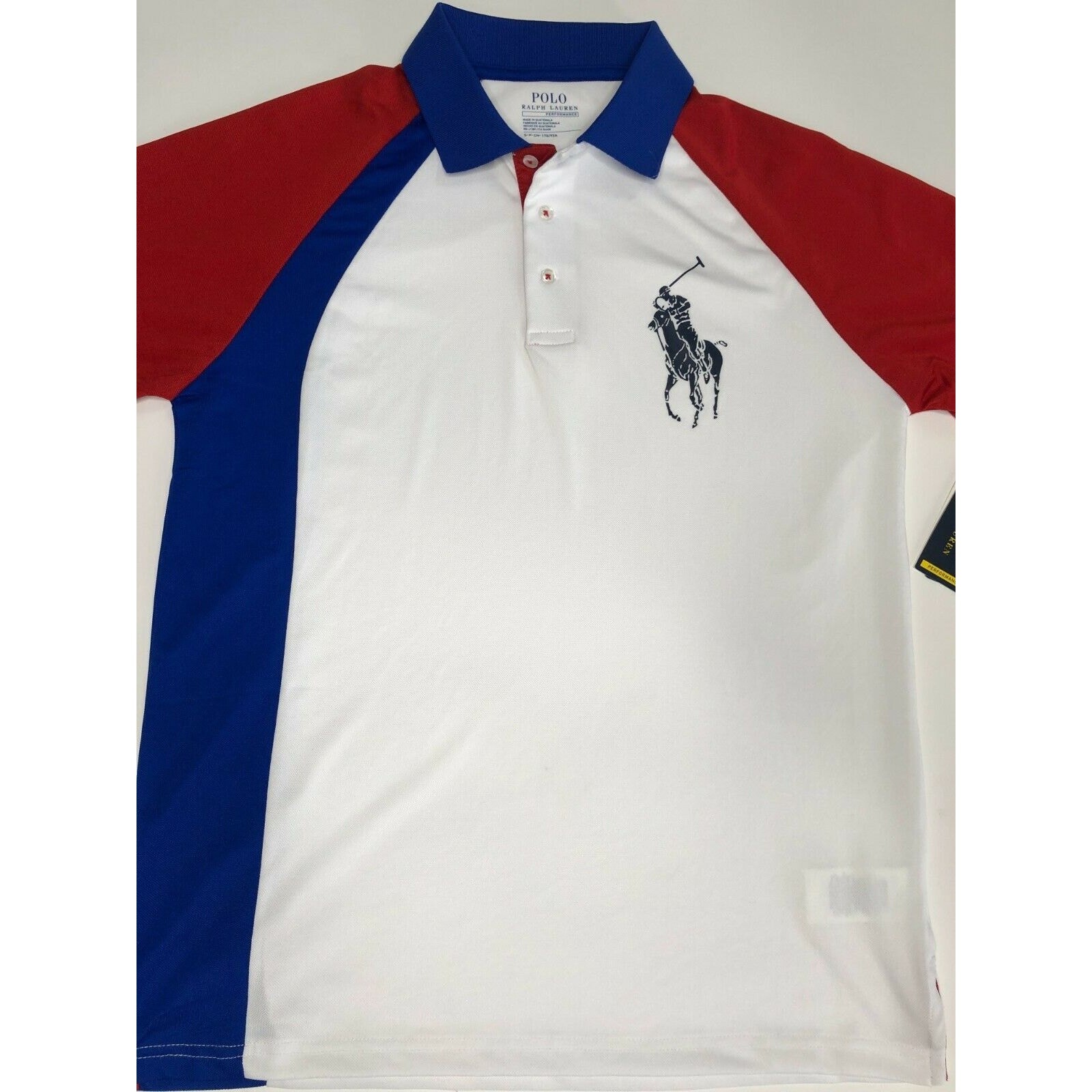 Polo Ralph Lauren Performance Golf Casual Shirt White/Red/Blue Size S thumbnail 14