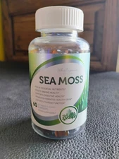 Wholesome Health Sea Moss Dietary Gummies Strawberry Flavor Essential Nutrients 