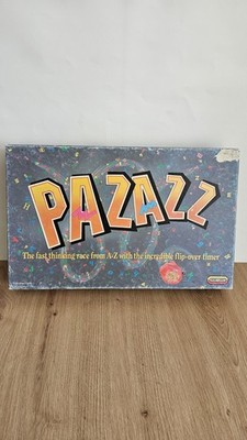 Pazazz Brettspiel Spears Games Vintage 1992 Flip Over Timer selten nicht 100% kompatibel