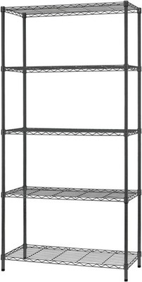 14''D�36''W�72''H Wire Shelving Unit Commercial Metal Shelf with 5 Tier Adjustable