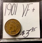 1901 Indian Head Cent VF+! ENN Coins
