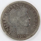 Cleaned 1915 S Barber Dime