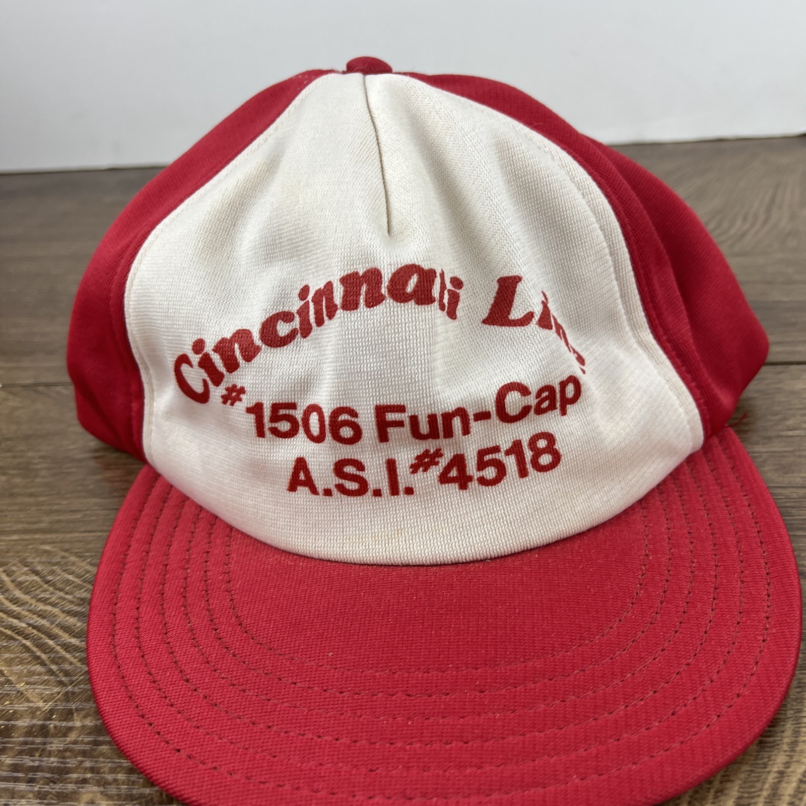 Cincinnati Line Hat Red Hat Adjustable Baseball H… - image 2