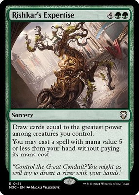 Rishkar's Expertise 411 MTG Commander M3C Rare NP