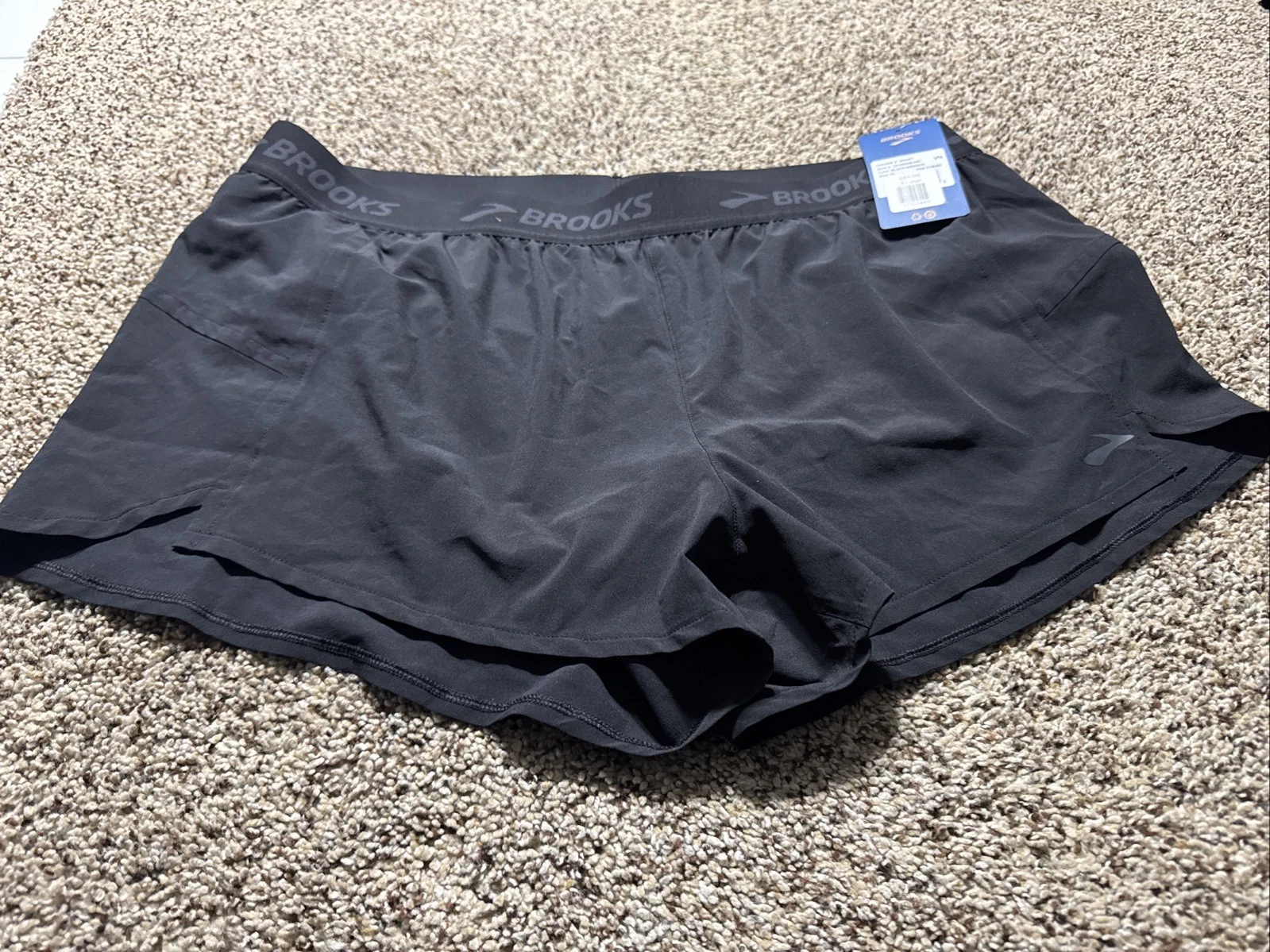 NWT Brooks Chaser Women’s XL 3” Inseam Running Shorts Black Lined Extra Large