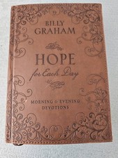 Hope for Each Day Billy Graham 2017 Leather soft Bound Devotional Thomas Nelson