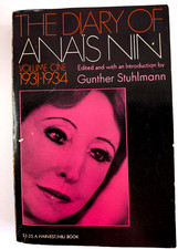 The Diary of Anaïs Nin Volume One 1931-1934 Stuhlmann First Original 1966 Copy