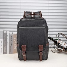 Men Retro Backpack Fashionable Business Backpack Large Capacity Travel Bag