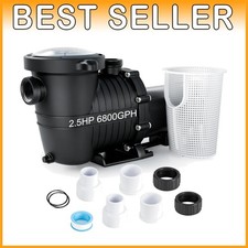 2.5HP In/Above Ground Pool Pump, 6800GPH, Dual Voltage
