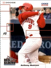 2005 Scranton/Wilkes-Barre Red Barons Choice SGA #29 Anthony Medrano Long Beach