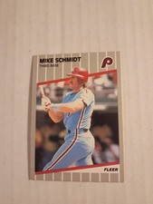 1989 Fleer Baseball  #582 Mike Schmidt