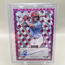 2022 Leaf Metal Owen Egan Perfect Game Showcase - Pink Refractor 1/1 MA-OE1
