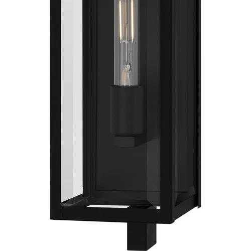 Matte Black  Outdoor Wall Lantern from the Dale Collection - Picture 5 of 5