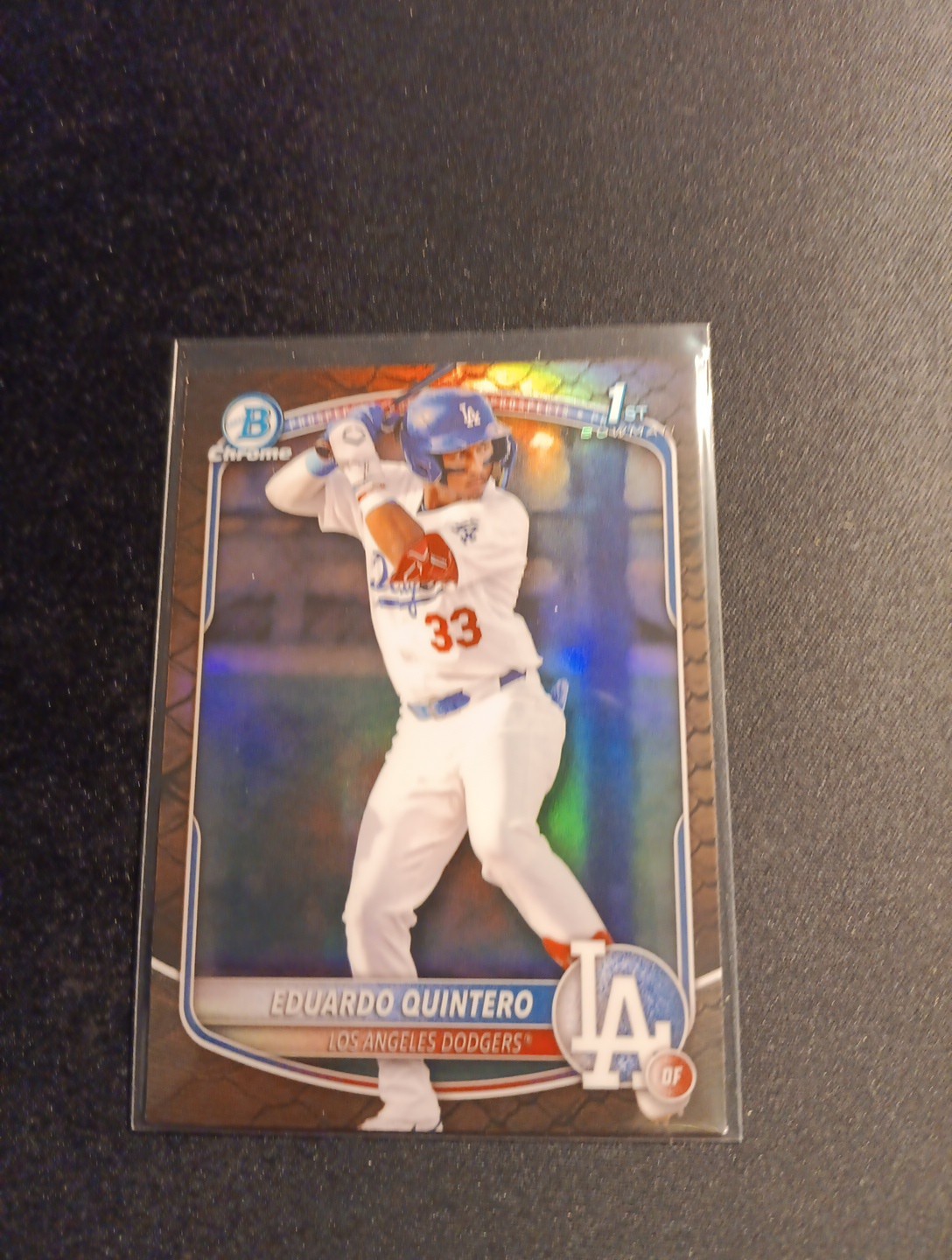 2025 Bowman Chrome Prospects Eduardo Quintero #BCP-115 Reptilian Refractor (RC)