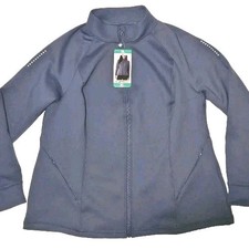 NWT 32 Degrees Cool Women's Mock Neck Full Zip Active Jacket Light Blue - XL