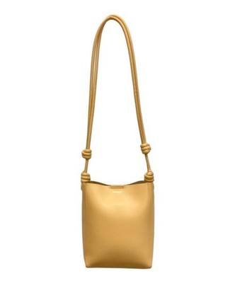 JIL SANDER                    Leather Shoulder Bag orange