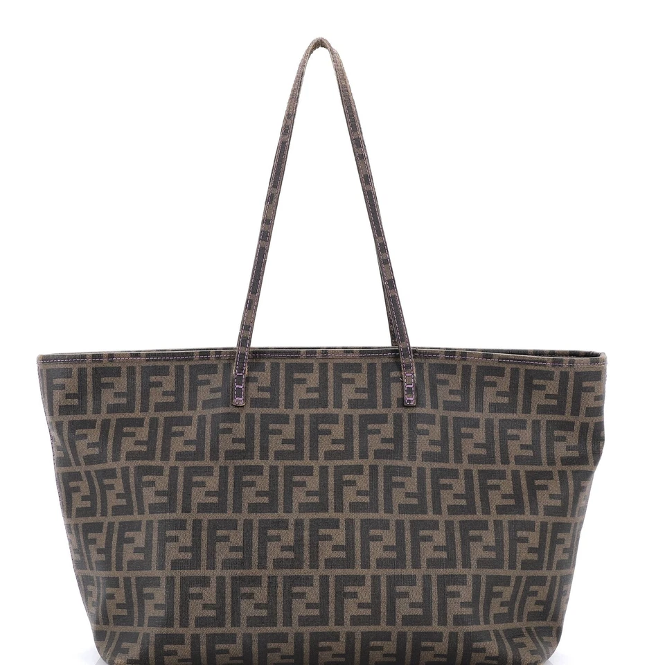 Fendi Roll Tote Zucca Coated Canvas Large