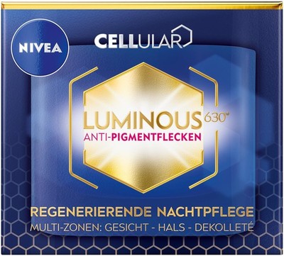 Nivea Cellular Luminous630 Night Regenerating Anti-Pigment Skin Care For Face