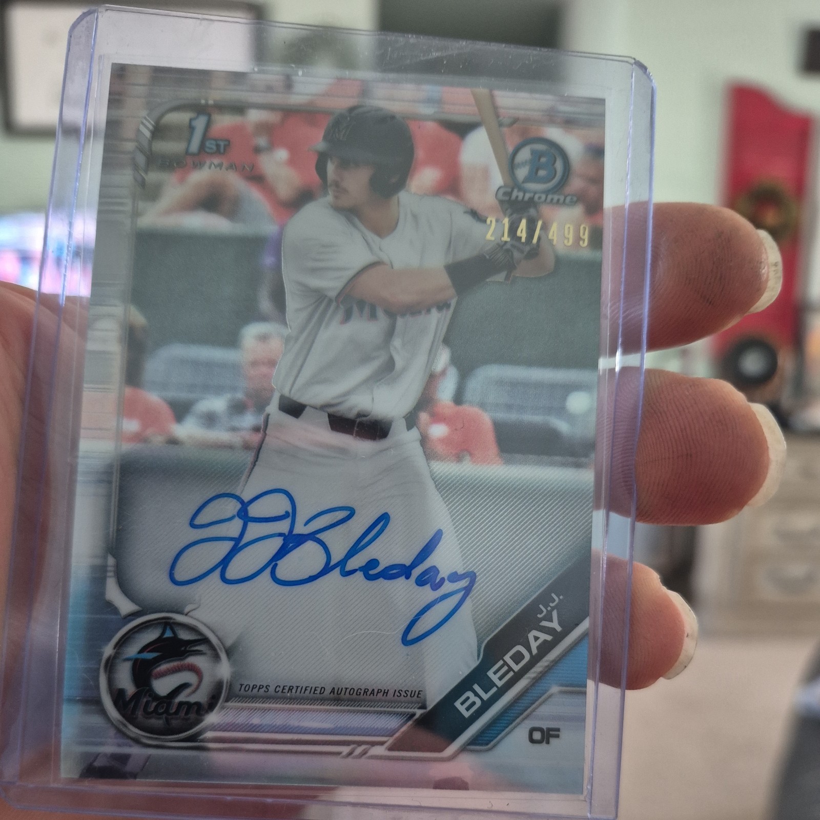 2019 Bowman Draft Chrome Draft Pick Auto JJ Bleday #CDA-JJB Refractor /499 AU RC