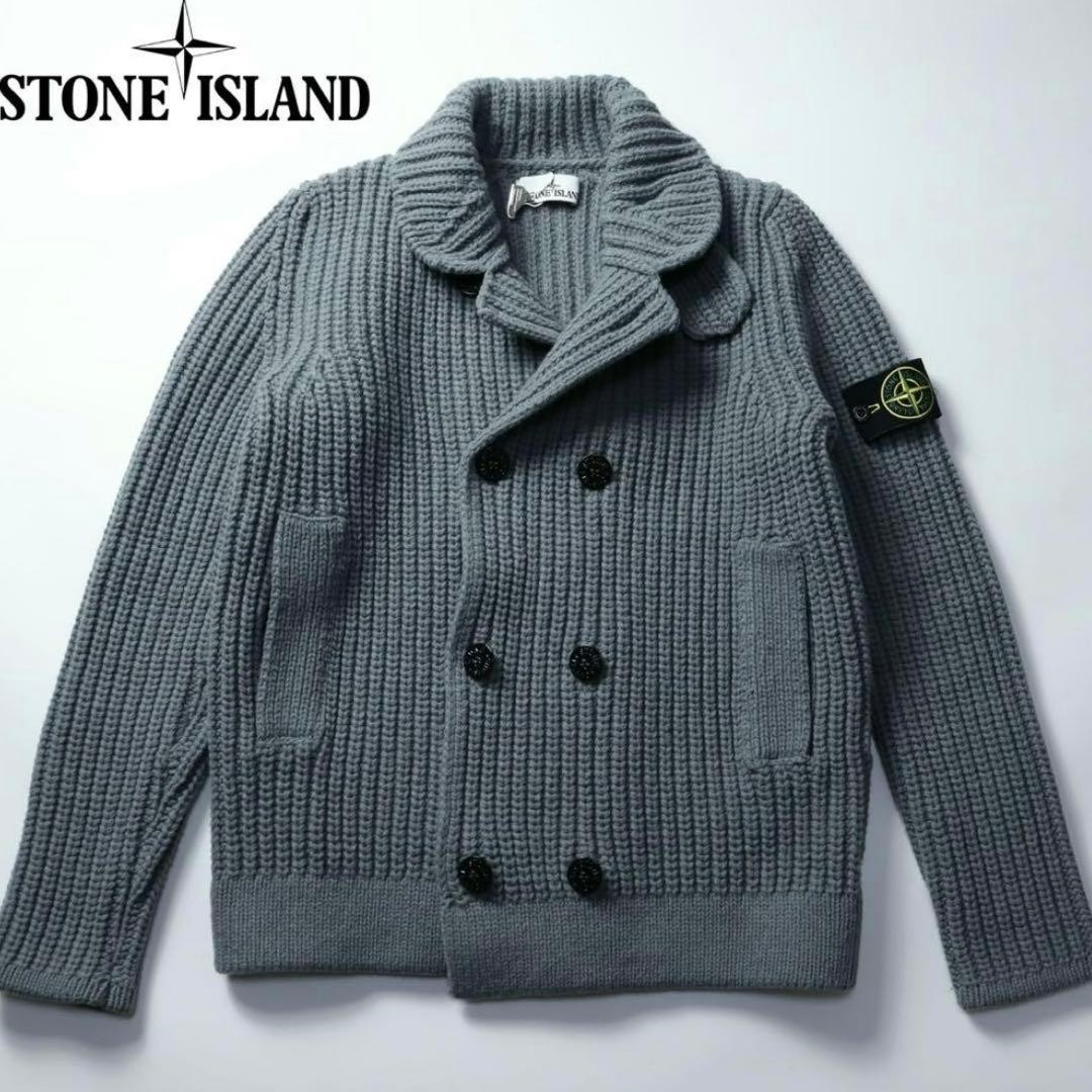 Stone Island Knit Coat Thick Ribbed Wool Used thumbnail 4
