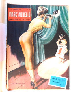 rivista marc'aurelio 1954 lotto di 10