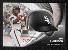 2022 Update Commemorative Batting Helmet Manufactured Relics Tim Anderson 0wb1