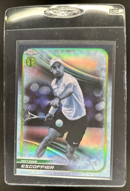 2025 Topps Chrome Antoine Escoffier 1st Sub Zero Frozenfractor Refractor #-5/0