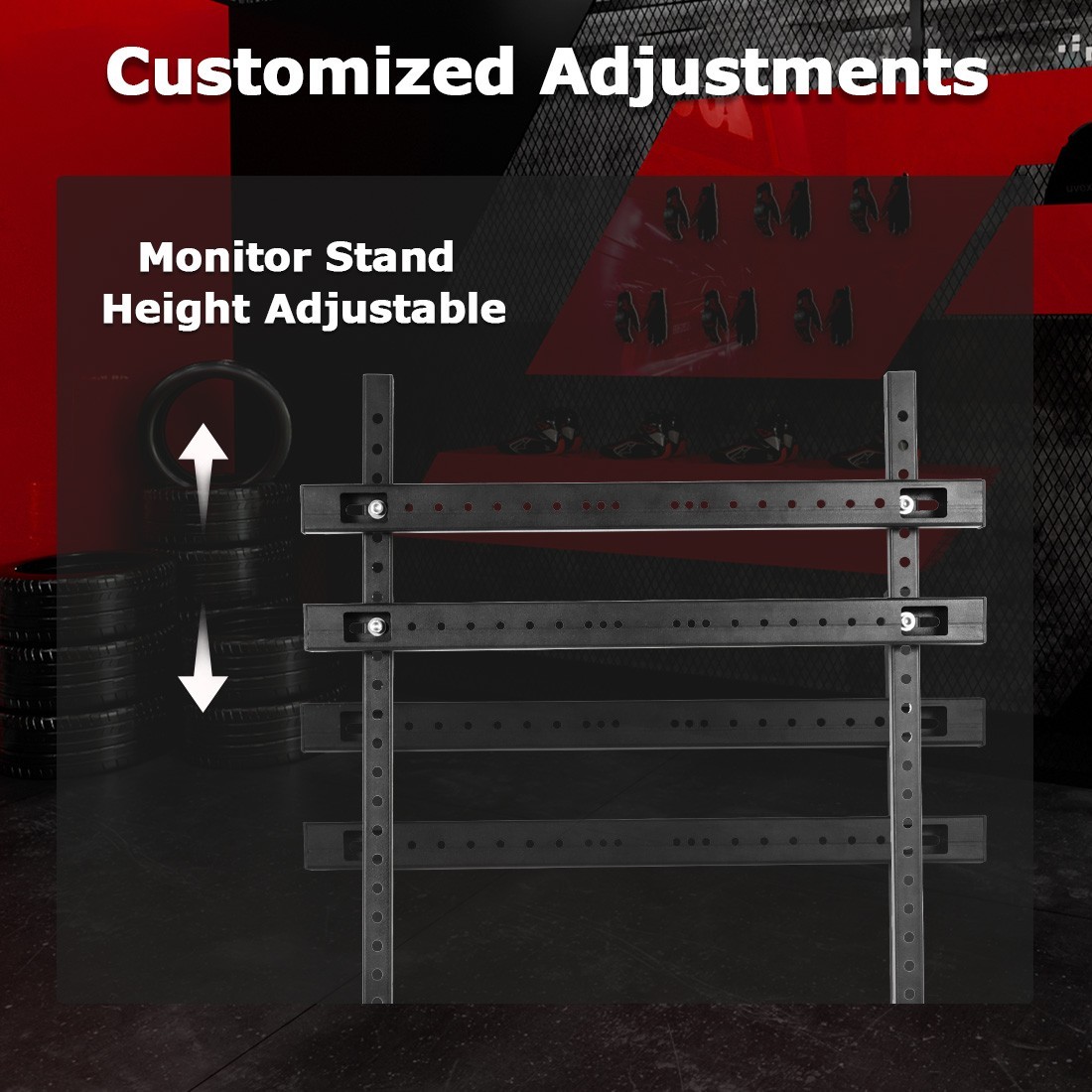 Zootopo Adjustable TV Position Monitor Stand  27 To 55 Inch For TV & PC Monitors