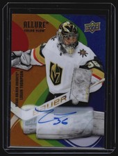 2022-23 Upper Deck Allure #SF-94 Logan Thompson Color Flow Auto Full Rainbow