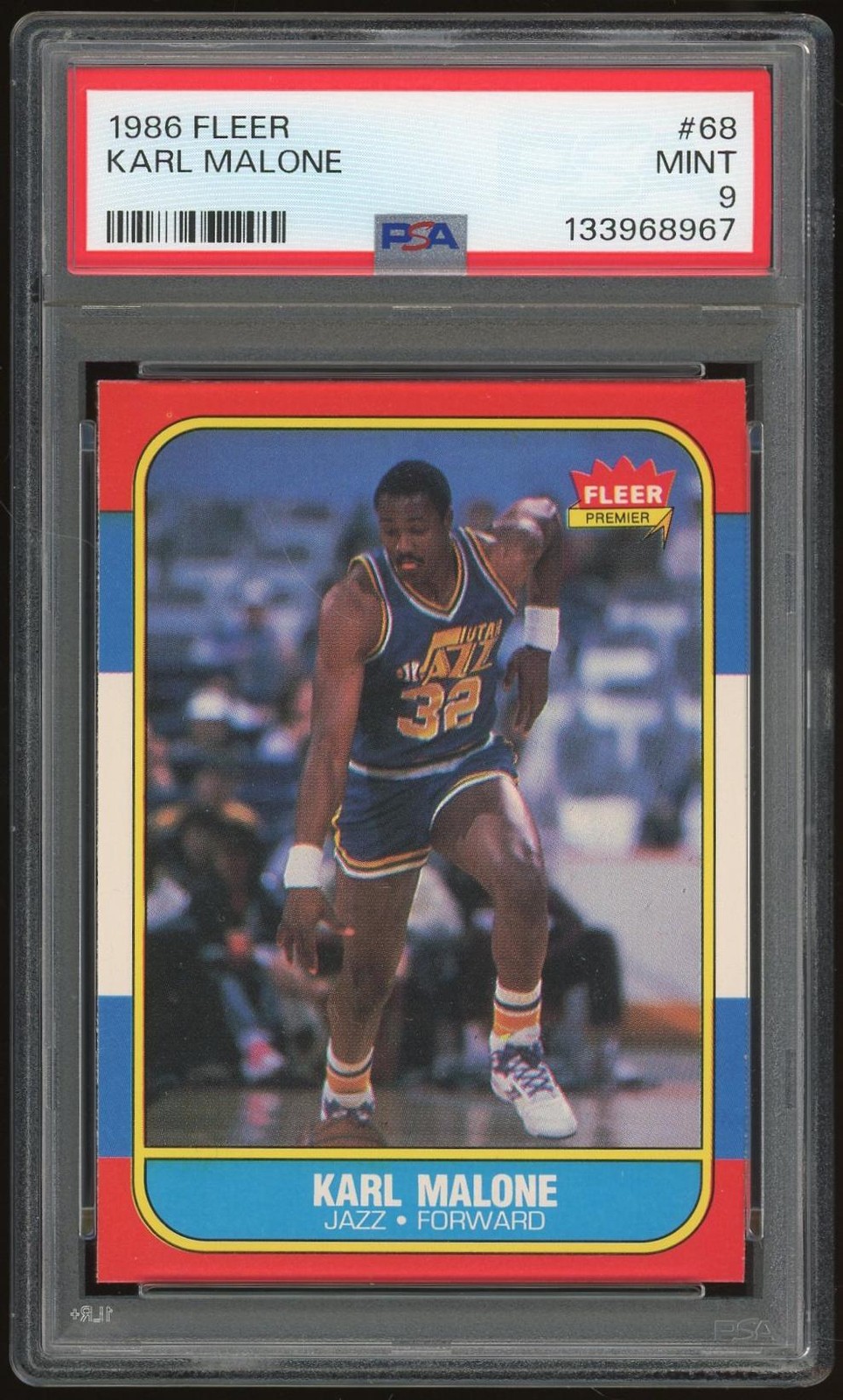 1986/87 Fleer #68 Karl Malone RC PSA 9 *8967