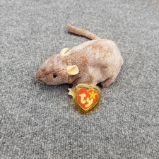 Ty Beanie Baby TIPTOE the Rat / Mouse 6" MWMTs Stuffed Animal Toy