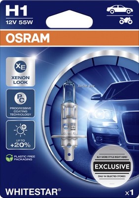 Osram Scheinwerferlampe H1 Whitestar 2.0  Scheinwerfer