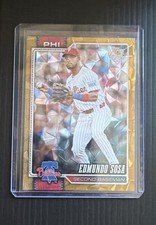 Topps Series 1 2026 Edmundo Sosa #289 Phillies Gold Diamanté Parallel #/50 MLB