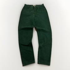 Vintage GUESS USA Georges Marciano Forest Green Denim Jeans 31x30