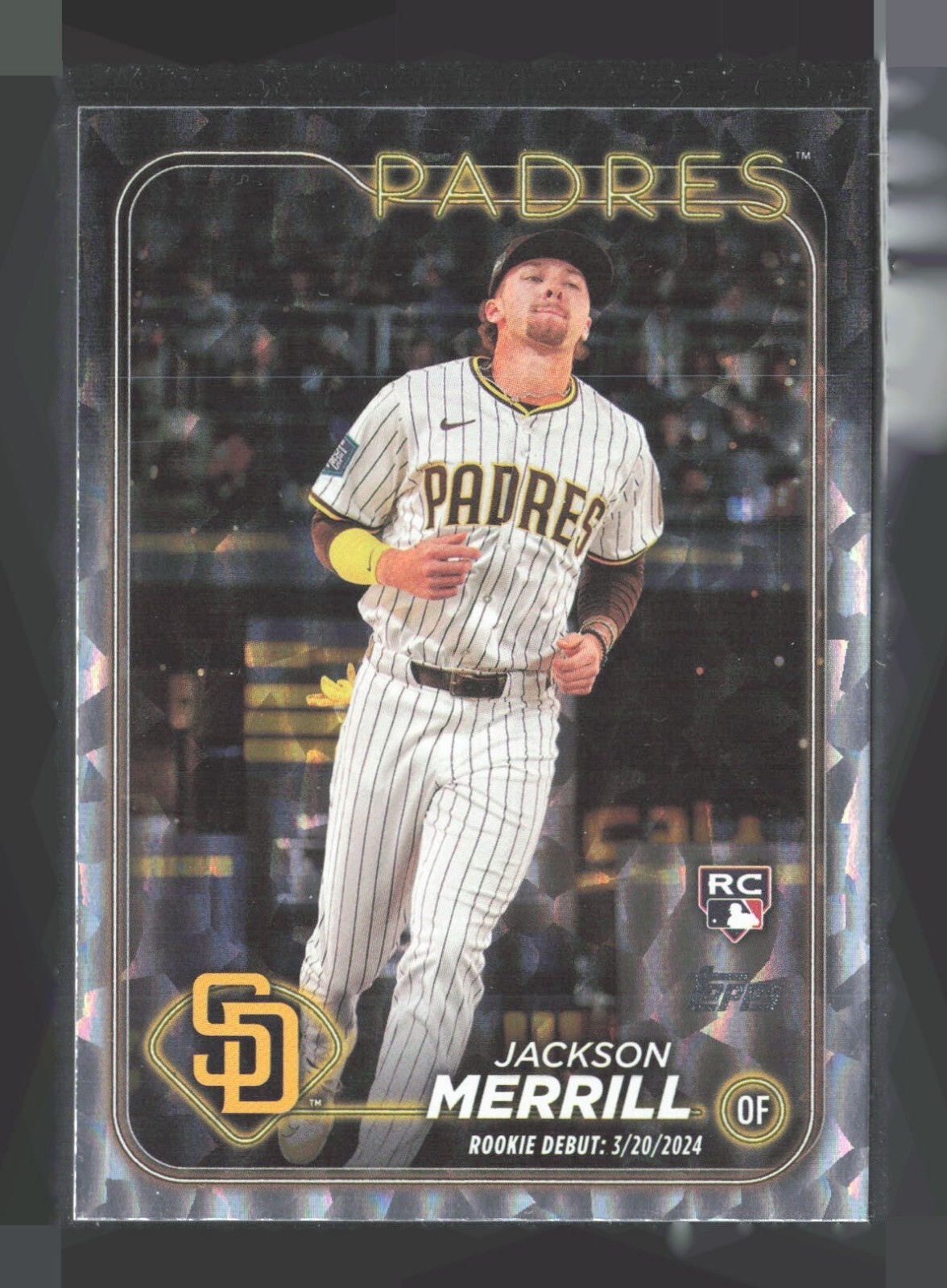 2024 Topps Update Rc Debut Jackson Merrill #US169 Silver Crackle Foilboard RC