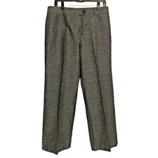 Jones of New York Womens 12 Linen Cotton Blend Dress Pants Charcoal Gray