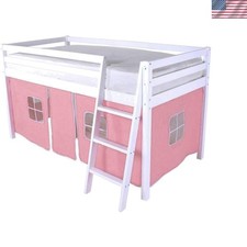 Pink Tent for Midsleeper Cabin Bed Kids Play Den Childrens Room Accessories