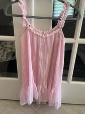 Y2K Vintage Victoria s Secret Pleated Babydoll Dress Lingerie Sabrina Carpenter