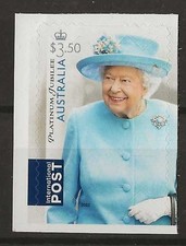 Australia 2022 - $3.50 Queen Elizabeth II Platinum Jubilee Self Adhesive MNH2