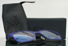 BLACKFIN BF896 Homewood 1110 Navy Mens Rectangle Eyeglasses 53-21-145 B:39