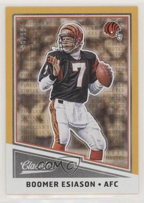 2017 Panini Classics Legends Timeless Tributes Gold 98/99 Boomer Esiason xm0