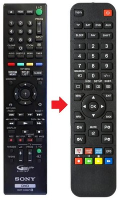 Fernbedienung passend für SONY 148728811 | RDR-DC100 | RDR-DC105