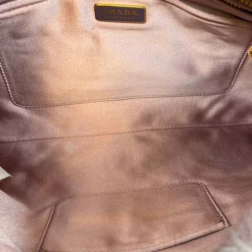 PRADA Lilac Mink Fur Tropical Clutch - Picture 4 of 10