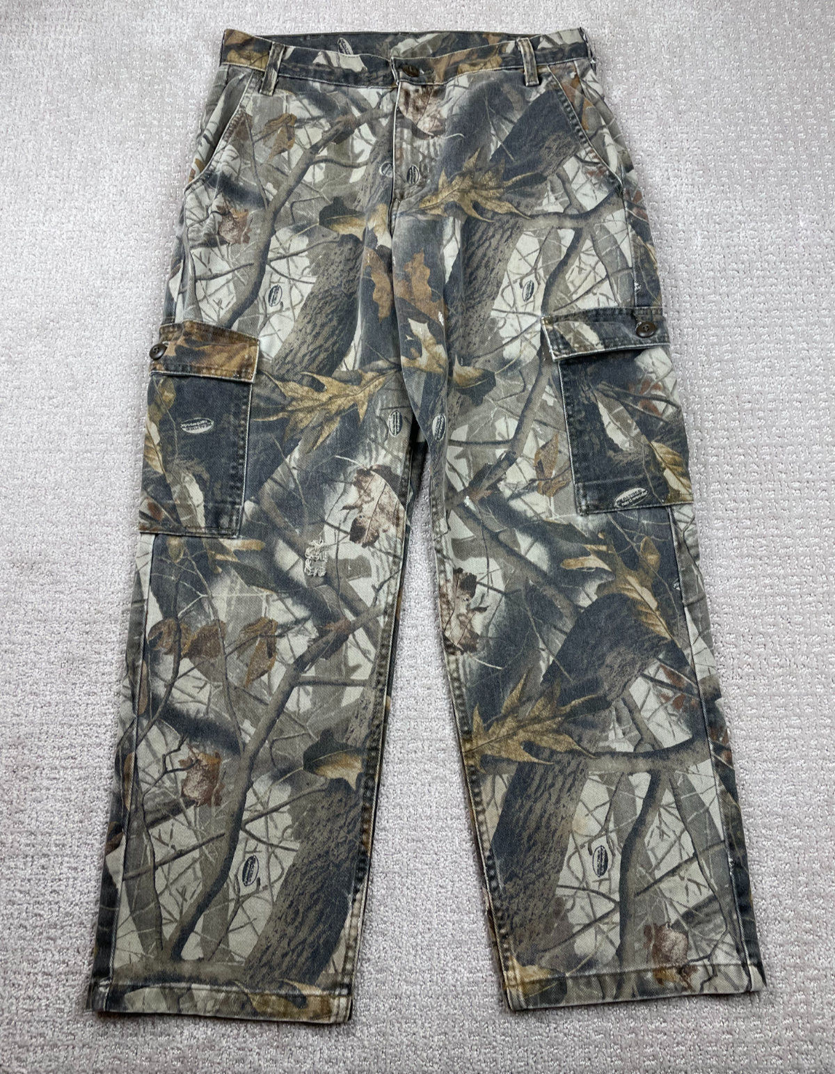 Vintage Wrangler Pants Mens Size 32x30 Realtree Hardwoods Camo Cargo Jeans 90ss
