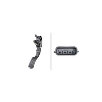 Hella Sensor, Fahrpedalstellung 6PV 009 978-711 FüR Renault