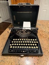 NICE Corona No. 4 Portable Typewriter with Case READ and see video thumbnail